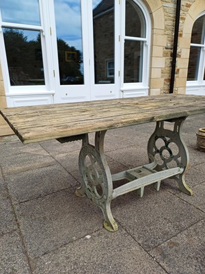 Lot 1181 - A Victorian Painted Cast Iron Table Base, TH...