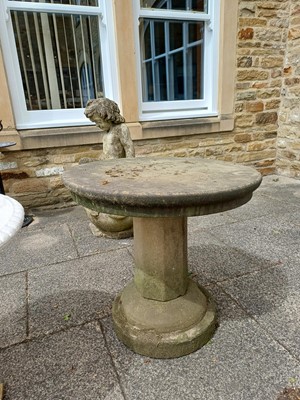 Lot 1191 - A Late Victorian Sectional Sandstone Pedestal...