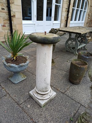 Lot 1230 - A White-Painted Composition Column, with...