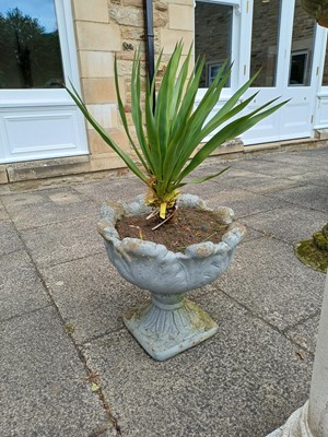 Lot 1186 - A Painted Composition Urn-Form Planter, 48cm...