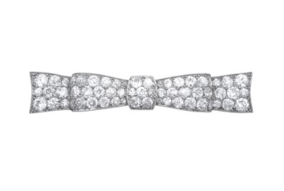 Lot 2269 - A Belle Epoque Diamond Brooch realistically...