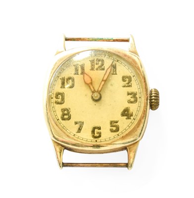 Lot 462 - A 14 Carat Gold Wristwatch, signed Hamilton...