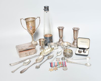 Lot 36 - A Collection of Assorted Silver, including a...