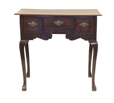 Lot 650 - A George III Oak and Burr Elm-Crossbanded...