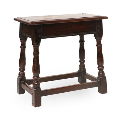 Lot 648 - An 18th Century-Style Oak Joint Stool, the...