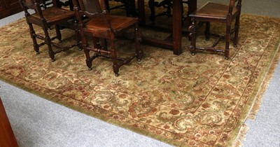 Lot 1163 - Ziegler Design Carpet, the green ground with...