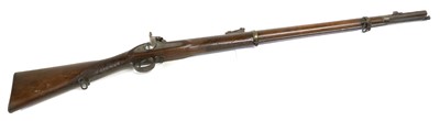 Lot 266 - An 1859 Two Band Percussion Rifle, .577...