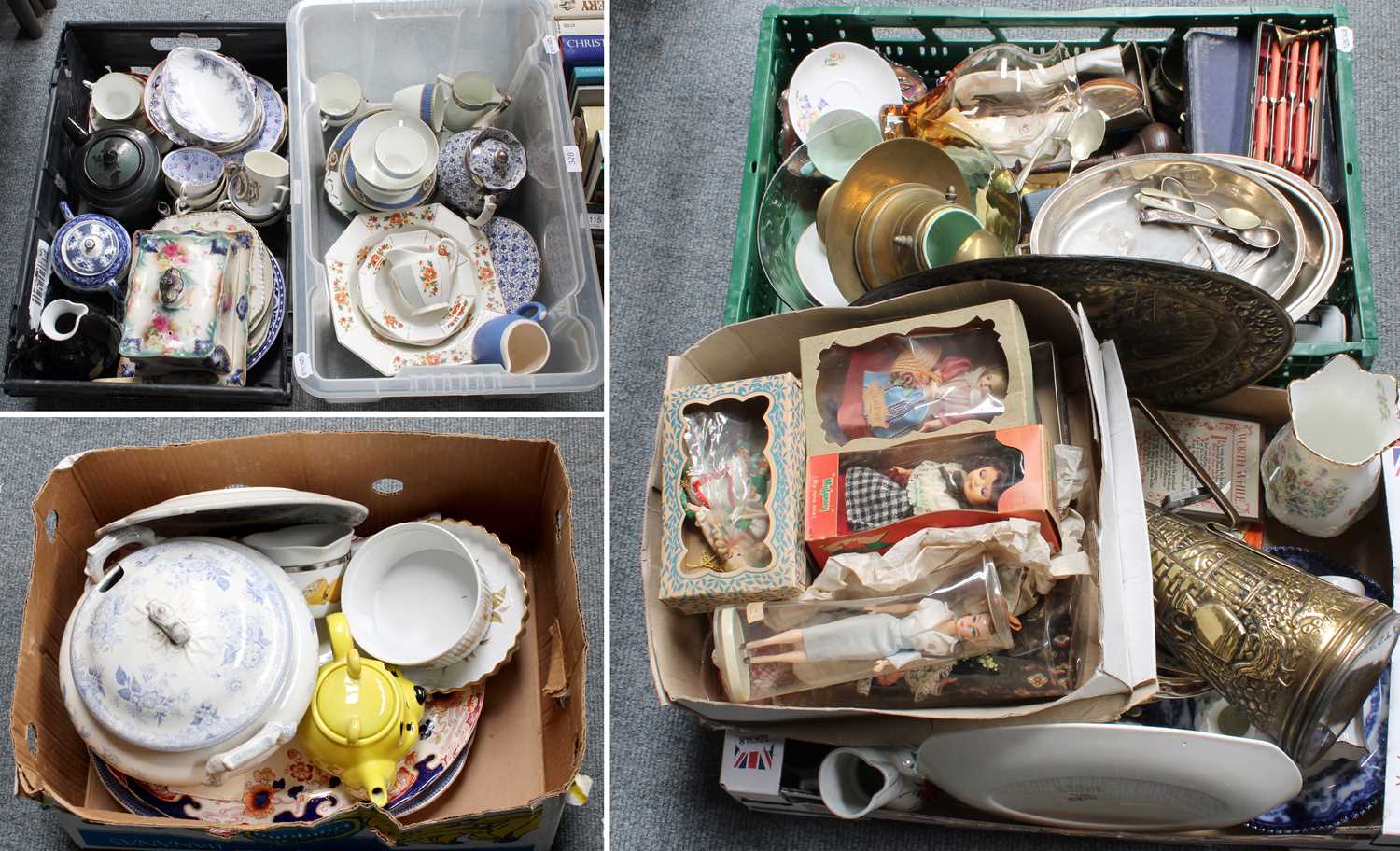 Lot 328 - Five Boxes of Decorative Household Ceramics,...