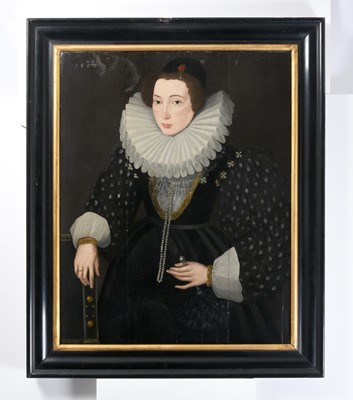 Lot 1087 - Manner of George Gower (1540-1596) Portrait of...