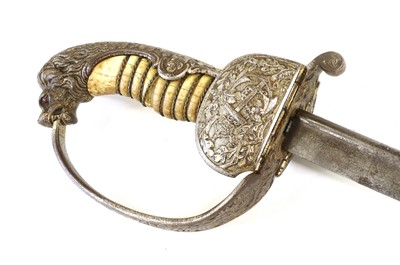 Lot 232 - An Imperial German Naval Sword, the 77cm pipe...