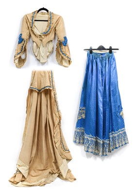 Lot 2187 - 19th Century Cream Silk Wedding Outfit...