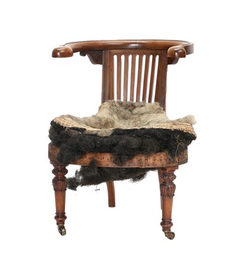 Lot 382 - A Late Regency Walnut-Framed Reading Chair,...