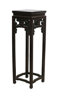 Lot 441 - A Chinese Hongmu Plant Stand, late Qing...