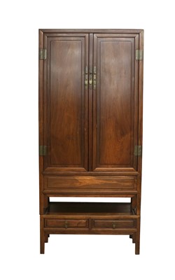 Lot 447 - A Pair of Chinese Hongmu Cupboards, late Qing...