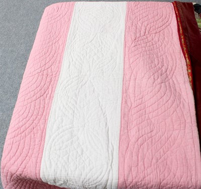 Lot 1119 - Late 19th Century Pink and White Reversible...