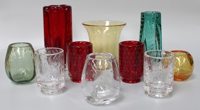 Lot 345 - Various Whitefriars Bubble Glass Vases, in...