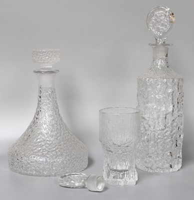 Lot 359 - Various Textured Whitefriars Glass Including,...