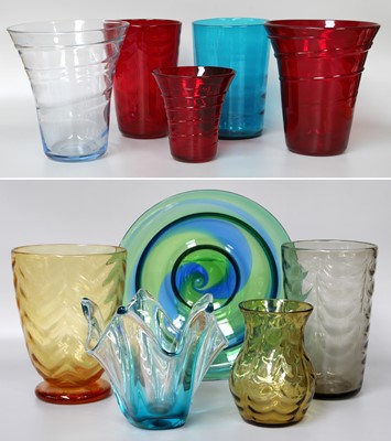 Lot 363 - Various Whitefriars Glass Including, two ruby '...