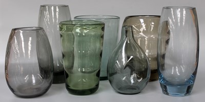 Lot 364 - A Group of Seven Whitefriars Vases Including,...