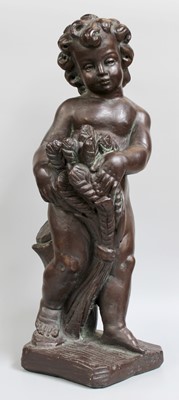 Lot 1197 - A Composition Bronzed Effect Garden Ornament...