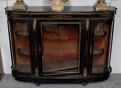 Lot 1240 - A French Empire Gilt Metal Mounted Ebonised...