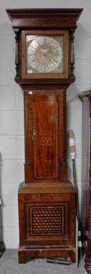 Lot 1267 - An Oak Thirty Hour Longcase Clock, 12 inch...