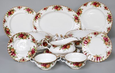 Lot 362 - Royal Albert Old Country Roses Dinnerwares...