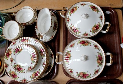 Lot 362 - Royal Albert Old Country Roses Dinnerwares...