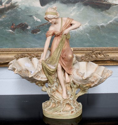 Lot 408 - A Royal Dux Figural Centerpiece, of a...