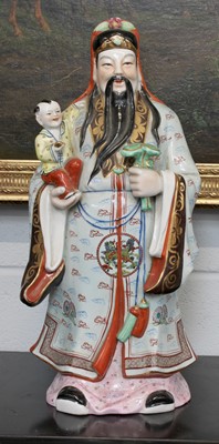 Lot 225 - A Large 20th Century Chinese Porcelain Figure,...