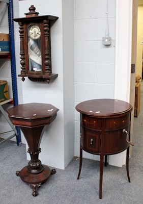 Lot 1278 - A Gramophone Cabinet, a work table and a...