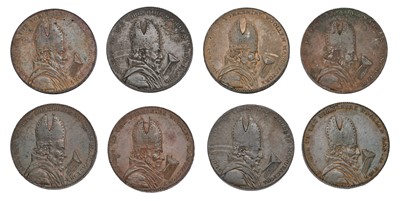 Lot 356 - 8x Yorkshire, Leeds, Brownbill's Halfpennies,...