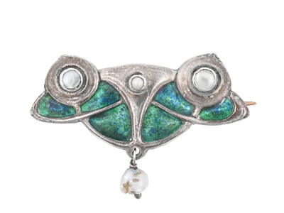 Lot 2024 - An Art Nouveau CYMRIC Enamel, Mother-of-Pearl...