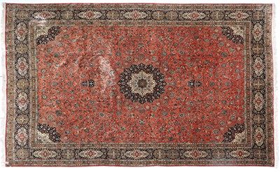 Lot 254 - Ghom Silk Carpet Central Iran, circa 1980 The...