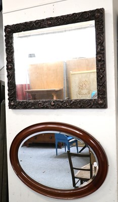 Lot 1422 - A Late 19th Century Heavily Carved Wall Mirror,...