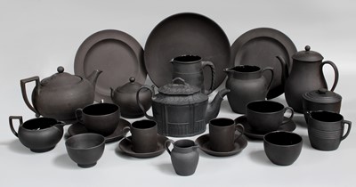 Lot 376 - A Collection of Wedgwood Black Basalt,...