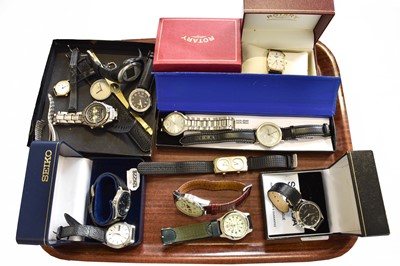 Lot 568 - A Selection of Wristwatches, consisting of, a...