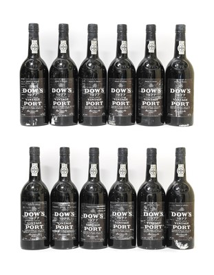 Lot 5076 - Dow's 1977 Vintage Port (twelve bottles)