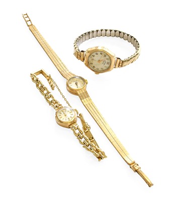 Lot 465 - A Lady's 9 Carat Gold Rotary Wristwatch,...