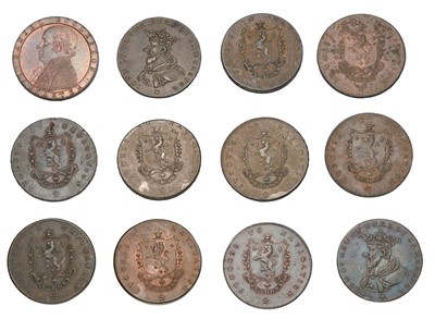 Lot 342 - Assorted 18th Century, Lancashire Tokens, 12...