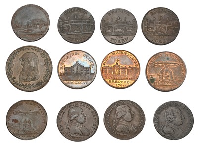 Lot 339 - Assorted 18th Century Tokens, 12 in total,...