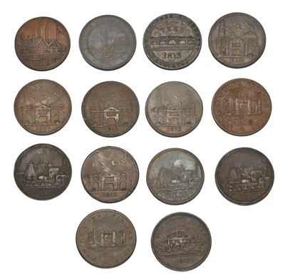 Lot 364 - Assorted 19th Century Tokens, 14 in total,...