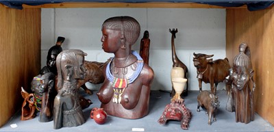 Lot 277 - A West African Carved Hardwood Bust, by David...