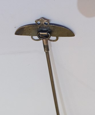 Lot 2010 - An Art Nouveau Enamel Hat Pin, by Charles...