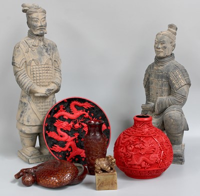 Lot 369 - A Collection of Reproduction Asian Art,...