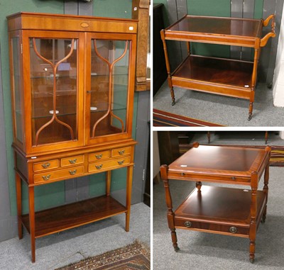 Lot 1349 - Reproduction Furniture, to include: a...