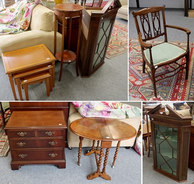 Lot 1352 - A Group of Reproduction Furniture, to include:...