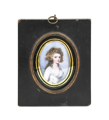 Lot 174 - English School (late 18th century): Miniature...