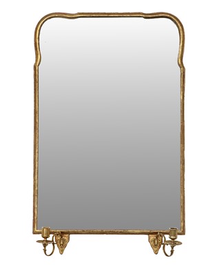 Lot 301 - A Queen Anne Gilt Mirror, the plain mirror...