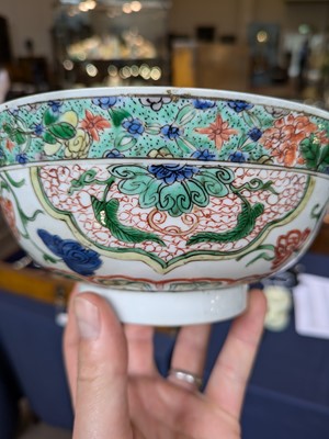Lot 149 - A Chinese Porcelain Bowl, Kangxi, painted in...